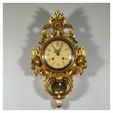 GILT RIBBON-FORM WALL CLOCK | No. 161