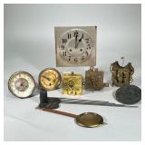 MIXED CLOCK PARTS | 4 boxes of mixed clock parts in various working orders including: box labeled " 