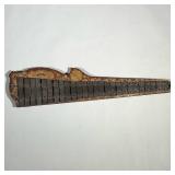 R. BLISS XYLOPHONE | Antique xylophone with stenciled decoupage decoration. - l. 33 in