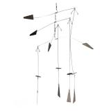 CALDER STYLE MID CENTURY METAL MOBILE SCULPTURE | Manner of Alexander Calder, mid-century modern abs