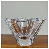 Orrefors Glass Vase | h. 5.25 x dia. 8.25 in