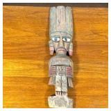 EARLY 20th C. TOTEM CARVING | Carved and polychromed totem figure. - h. 20 in
