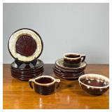(15pc) Pfaltzgraff USA DISHES |Including 12 small plates or saucers, a small bowl (dia. 5.75 in.), a