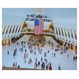 FRANK RITTER (American, 1946-2023) PHOTOGRAPH| American flag in Memorial Hall. 15.5 x 19.5 sight - h