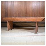 Pine Bench | Country pine bench with peg construction. -h. 19 x l. 57 x d. 13 in