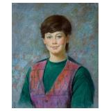 Joe Hing Lowe (b. 1934) | Pastel portrait of a young woman. Signed lower left. Sight 19.25 x 15.25 i