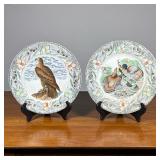 (2pc) Pair Audubon Plates | Adams England The Birds of America plates from original drawings by John