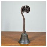 Hanging Bell | With a spiral top, the bell marked “10” - h. 9.25 x dia. 3 in