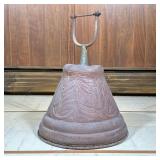 Large Pressed Metal Bell | h. 23 x dia. 17.5 in