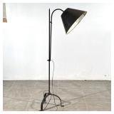 ARTS & CRAFTS WROUGHT IRON ADJUSTABLE FLOOR LAMP | h. 60 in