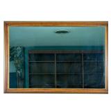 Gilt & Wood Wall Mirror | Tennis player form ceramic decanter. - h. 12 in