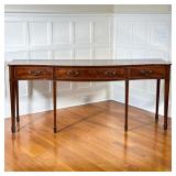 FEDERAL STYLE SIDEBOARD BUFFET | 20th century, of serpentine shape, having three frieze drawers over