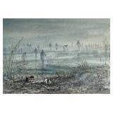 Josh Grano (20th Century) | Watercolor on paper. Sight 9.5 x 14 in. Signed indistinctly, possibly Jo