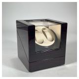 JQueen Automatic Watch Winder | Elegant box with space for two watch storage and maintenance. - h. 8
