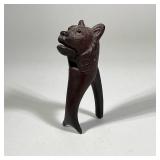 CARVED BEAR NUTCRACKER | Carved wood bear-form nutcracker - h. 7.5 x w. 2.5 x l. 3 in