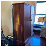 BOVIS “COMPACTOM’ ENGLISH WARDROBE CABINET | h. 69 x w. 50 x d. 22 in