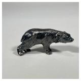 STERLING SILVER BEAR FIGURINE | Sterling silver bear figurine with hallmarks on bottom & marked “925