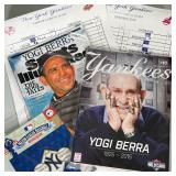 (8pc) Miscellaneous Baseball Memorabilia | Including: American League Wild Card 2015 magazine Yogi B