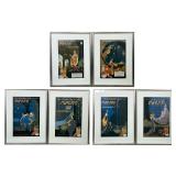 (6pc) VIVAUDOU MAVIS POSTERS | 20th century reproductions of Vivaudou Mavis perfume advertisement po