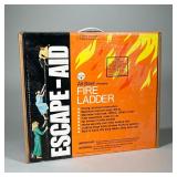 Escape-Aid Fire Ladder | Steel, portable fire ladder in box - w. 14.5 x l. 19 x d. 4.5 in (in box)