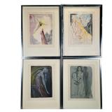 (4pc) SALVADOR DALI (1904-1989) LITHOGRAPHS | The Divine Comedy lithograph set from Salvador Dali in