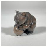 Fritz Heidenreich Rosenthal Selb Bear Figurine | Porcelain bear with ball figurine by Fritz Heidenre