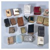 (19pc) MIXED MINIATURE CARVED BOOKS & BOOK BOXES | Large mixed lot of miniature books including: car