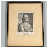 18th C. ITALIAN ENGRAVING | Giovanni Bellini Pittore Veneziano. Copper engraved portrait. Published 