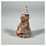 CYBIS CIRCUS BEAR FIGURINE | Cybis 1975 porcelain circus bear figurine. - h. 7 x w. 3 x l. 3 in