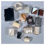 (14pc) CARVED & FORMED MINIATURE BOOKS & MORE | Including: Carved stone miniature books, mother of p