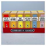 RUSSEL LIBRARY OF GAMES | Library of 6 miniature games in books including Game of; Old Maid, Authors