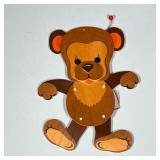 MERTENS KUNST BEAR | German hanging bear with moving arms & legs by Alfred Mertens Pfullingen - h. 1