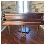 Weber Baby Grand Piano | Weber baby grand piano on caster wheels. - h. 39 x w. 58 x l. 67 in