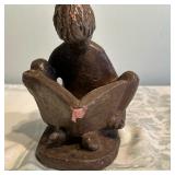 Sculpture - Boy Reading | Vintage (1970