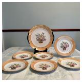 (7pc) Noritake Serving & Dessert Plates | Set of Noritake Japanese ("Made in Japan") serving plate w