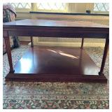 Square Coffee Table | Square wooden coffee table, similar styles made by Bombay Company. - h. 19 x w