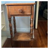Side Table With Drawer | Single drawer end table/nightstand. - h. 28.5 x w. 15 x d. 13 in