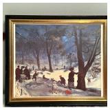Print - Lifestyle "Central Park" | Framed reproduction print of "Central Park in Winter" by William 