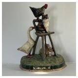 Figurines - Cast Iron Doorstop | Three Hands Corporation cast iron doorstop featuring farm animals s