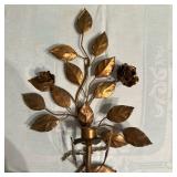Italian Leaf-Shaped Candlestick Holder | Vintage (1960