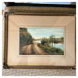 Painting - Landscape "Margoree River" | Framed and matted painting titled "Margoree River" in Nova S