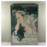 Art Nouveau Poster - Salon des Cent XXme | Framed poster of "Salon des Cent XXme Exposition 1896," a