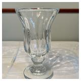 Heavy Glass Vase | Marked "M" on bottom. - h. 10 x w. 6 in