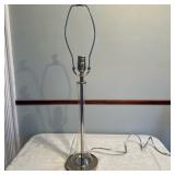 Lucite & Chrome Table Lamp | Vintage lucite and chrome base table lamp. - h. 27.5 in