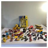 Miniature Car & Truck Toys | Assortment of Matchbox style miniature car and truck toys.