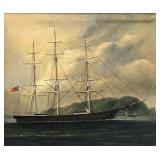 Painting - Clipper Ship | Vintage (1960