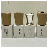 (4pc) Set of Ross Simon Julio Cups | New in boxes. - h. 3.75 x dia. 3 in