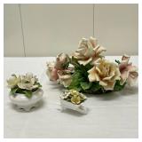 (3pc) Ceramic Flower Decor |