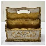 (1pc) Gold Painted Letter Holder | h. 8 x w. 8.5 in