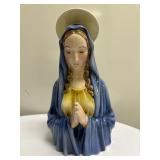 Keramos Virgin Mary | Hand-painted ceramic statue of the Virgin Mary (Made in Vienna, Austria) Signe